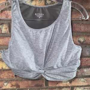 MEDIUM Athleta Charcoal Sleeveless Top w/ built in bra